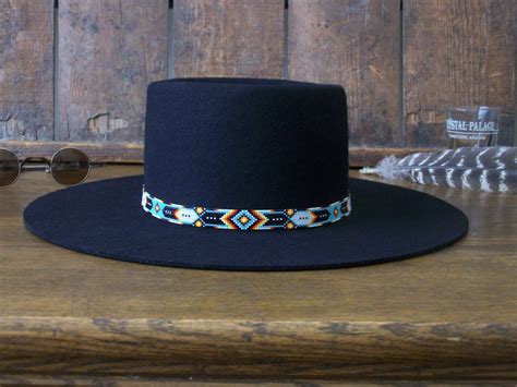 Native American Beaded Hat Band In A Cherokee by LJGreywolf