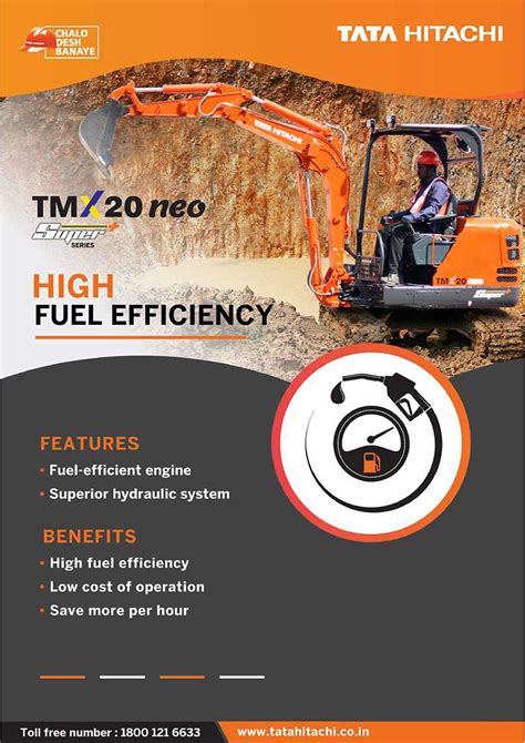 Tmx Neo Super Series Hydraulic Mini Excavator Tata Hitachi