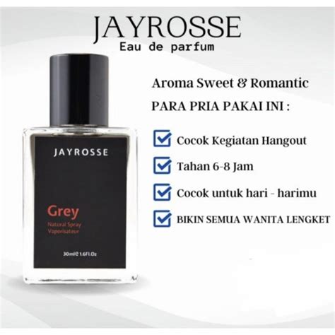 Jual Parfum Jayrosse Grey Parfum Pemikat Wanita Parfum Tahan Lama