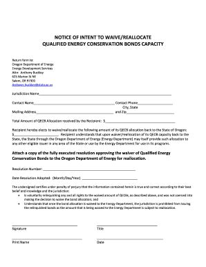 Fillable Online Oregon Notice Of Intent To Waive Docx Oregon Fax