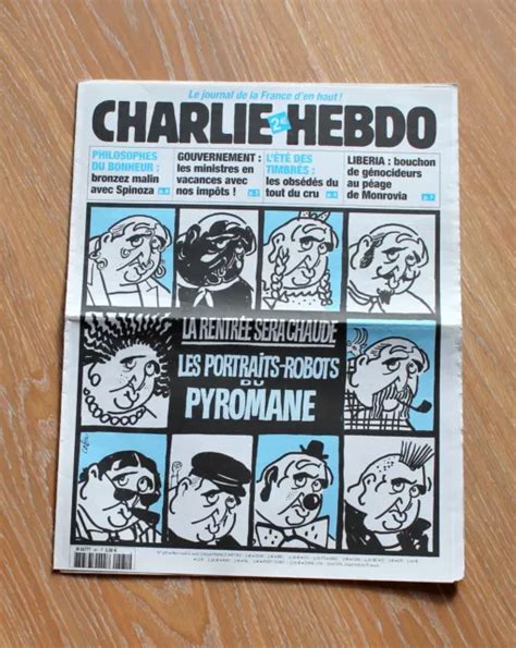 380 CHARLIE HEBDO Journal Satir N581 06 08 2003 Reiser Charb Cabu