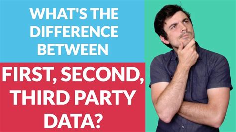 Whats The Difference Between First Second And Third Party Data Youtube