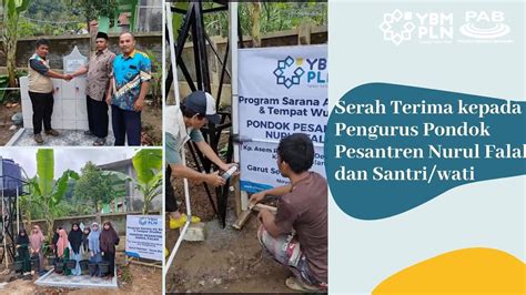 Bantuan Sarana Air Bersih Tempat Wudhu Bersama Ybm Pln Youtube