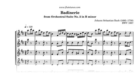 Badinerie From Orchestral Suite No 2 In B Minor J S Bach Free