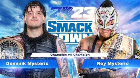 Wwe 2k23 Rey Mysterio Vs Dominik Mysterio Wwe Smackdown Youtube