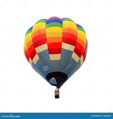 Hot Air Balloon Isolated White Background Stock Photo Image Of Hotair Adventure