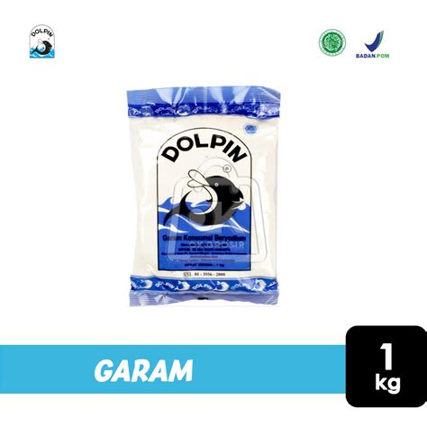 1kg Garam DOLPIN Garam Dapur Dolphin Garam Konsumsi Beryodium