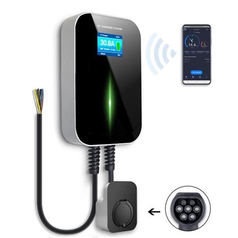 Morec APP 7kw 32A Monophasé VE Wallbox Borne de Recharge Connexion