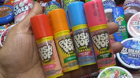 Push Pop Candies In Lychee Strawberry Orange And Berry Blast Flavors