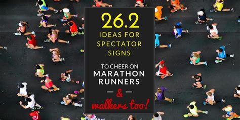 Ideas for marathon spectator signs (26.2 of them!) | programFIT