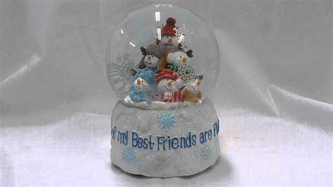 Some Of My Best Friends Are Flakes Musical Winter Snow Globe Youtube