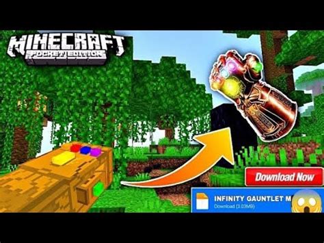 Infinity Gauntlet Mod For Minecraft Pe Thanos Mod For Minecraft