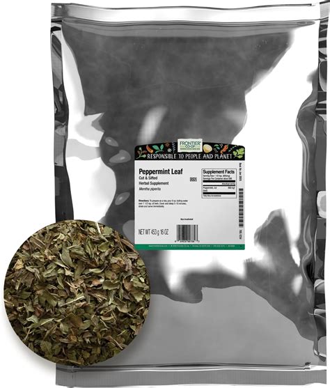 Amazon Frontier Co Op Bulk Peppermint Leaf 1 Pound Cut Sifted