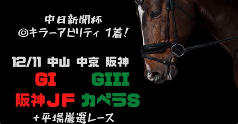 1211 【gi 阪神jf】【giii カペラs】平場厳選レース｜とっちわーるど｜note