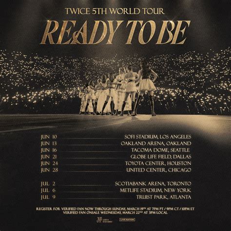 TWICE On Twitter RT Ticketmaster TWICE 5TH WORLD TOUR READY TO BE