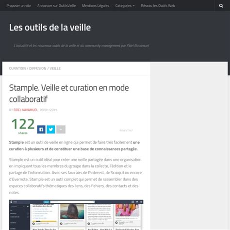 Stample Veille Et Curation En Mode Collaboratif Pearltrees