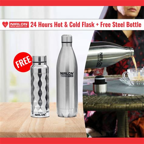 Buy Hours Hot Cold Flask Free Steel Bottle Online At Best Price In India On Naaptol