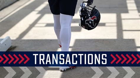 The Houston Texans Made A Roster Moves