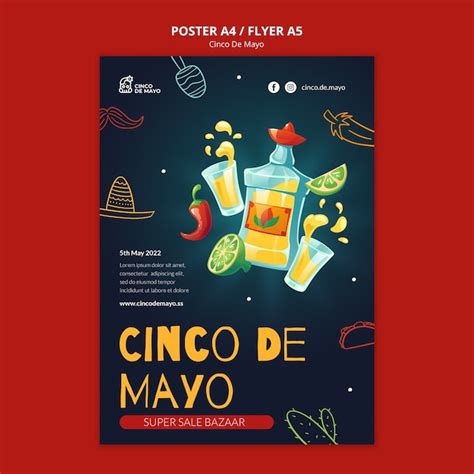 Free Psd Happy Cinco De Mayo Flyer Template