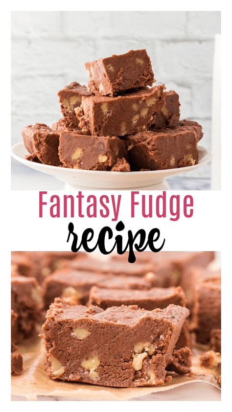 Easy Marshmallow Cream Fudge Fantasy Fudge Recipe