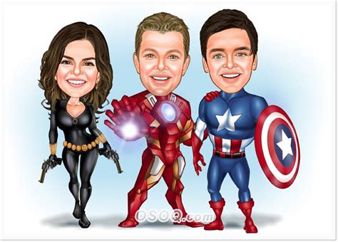 Superhero Caricatures | Caricature, Superhero, Superhero poster