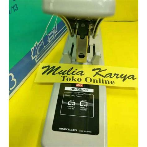 Jual Stapler Max HD 12N13 Staples Jilid 30 Sd 110 Lembar Shopee