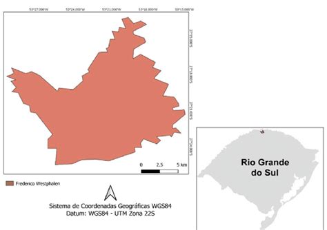Localização do município de Frederico Westphalen RS Download