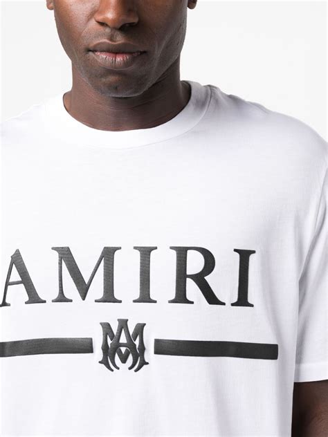 AMIRI M A Bar Logo Print T Shirt Farfetch