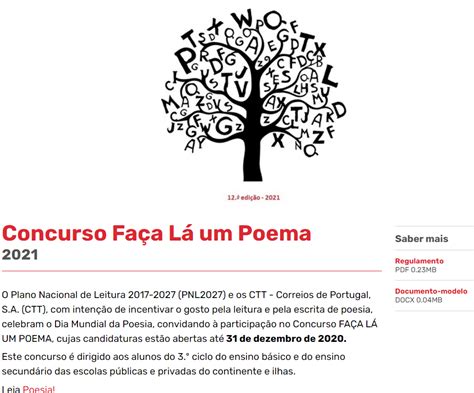 Concurso Faça Lá Um Poema 2021