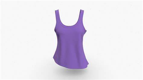 Women Fashion Tanktop Buy Royalty Free 3d Model By Binarycloth