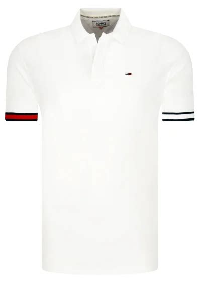 Polo Regular Fit Pique Tommy Jeans White Gomez Pl En