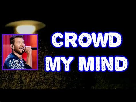 Brett Eldredge Crowd My Mind Lyrics Youtube