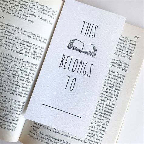 O Que Significa This Book Belongs To Em Português - Bookmark - This Book Belongs To | Letterpress, Book wall art, Books