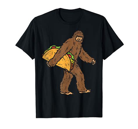 Bigfoot Sasquatch Tacos Funny Cinco De Mayo Mexican Food T Shirt