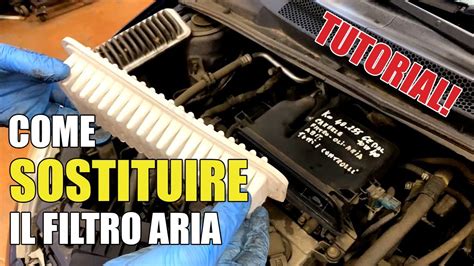 COME SOSTITUIRE IL FILTRO DELL ARIA TUTORIAL PRATICO YouTube