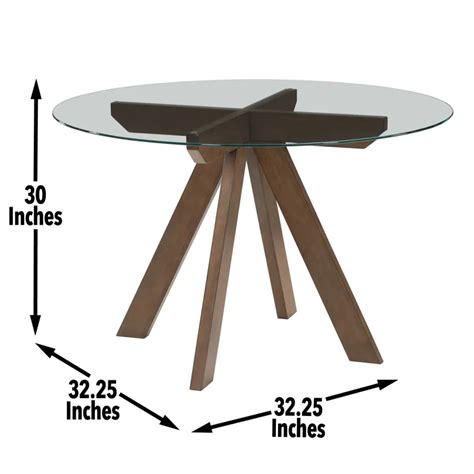 Wade 48 Inch Round Glass Top Dining Table Wd500tttb By Steve Silver At Old Brick Furniture