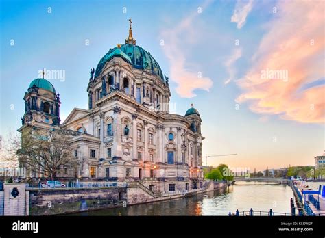Sunset At Berlin Cathedral In Berlin Germany Stock Photo Alamy