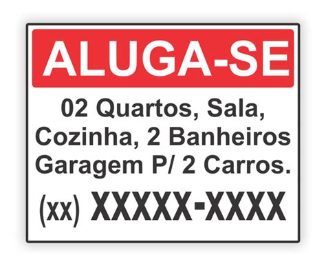 Total Imagem Modelo De Placa De Aluga Se Br Thptnganamst Edu Vn