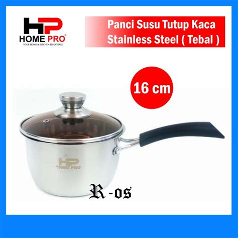 Jual Panci Susu Milk Pot Sauce Pan Cm Tutup Kaca Homepro