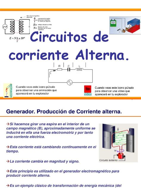 Circuitos De Corriente Alterna Pdf