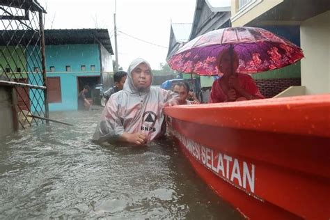 Catat Sembilan Kabupaten Kota Di Sulsel Potensi Banjir Kategori Tinggi