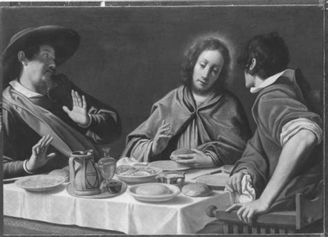 Sammlung Christus Und Die Jünger In Emmaus