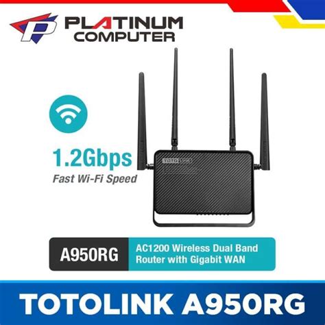 Jual Totolink A Rg Ac Wireless Dual Band Router With Gigabit Wan