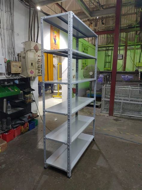 Mild Steel Powder Coated Slotted Angle Rack For Supermarket Height