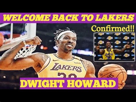 Kumpirmado Na Dwight Howard Balik Lakers Na Sobrang Lakas Ng Lakers