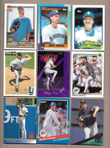 1989 Topps Traded Baseball Randy Johnson Rookie Card 57T Plus 8 More