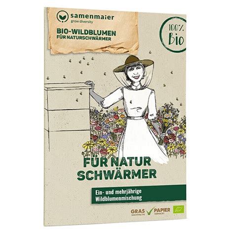 Samenmaier Wildblumensamen Bio Wildblumen F R Naturschw Rmer Saatgut