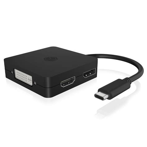 Adaptateur Vid O En Icy Box Ib Dk C Usb Type C M Le Vers