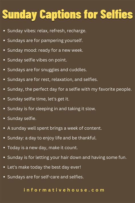 Sunday Captions For Selfies Inspirational Quotes To Up Your Instagram