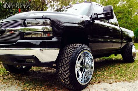 2001 Chevrolet Silverado 2500 Hd With 22x14 76 Moto Metal Mo962 And 33